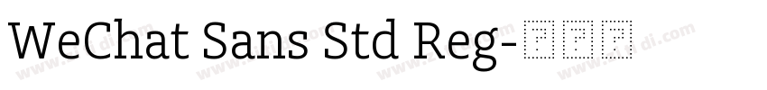 WeChat Sans Std Reg字体转换